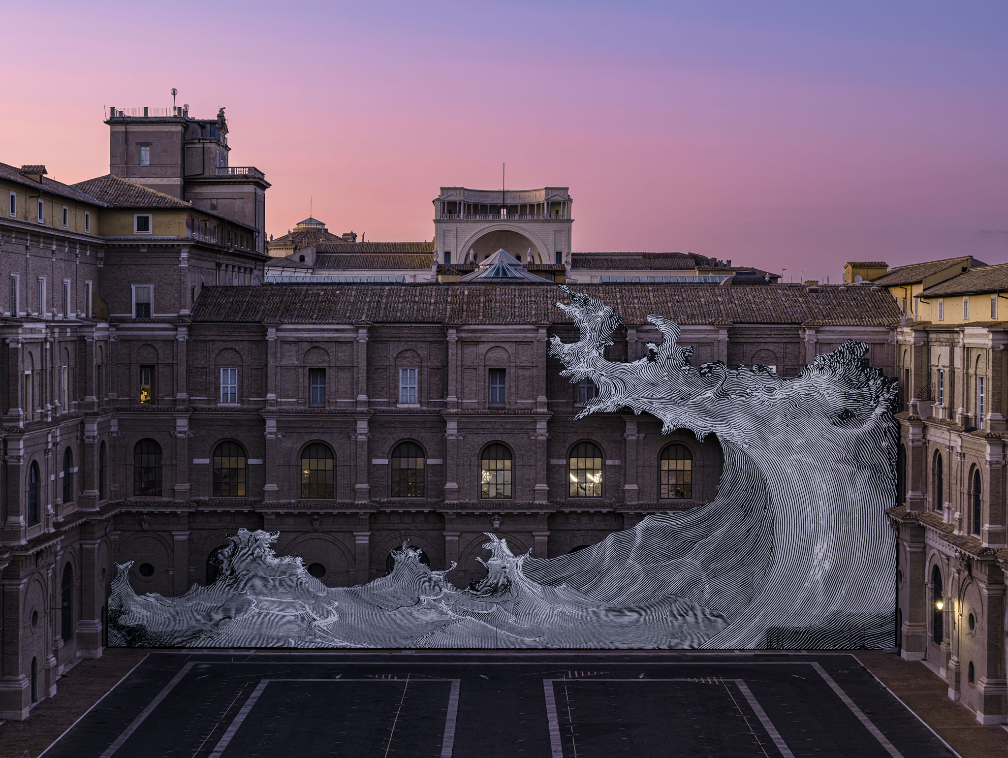AQVA: el arte urbano de JR sumerge la Biblioteca Vaticana